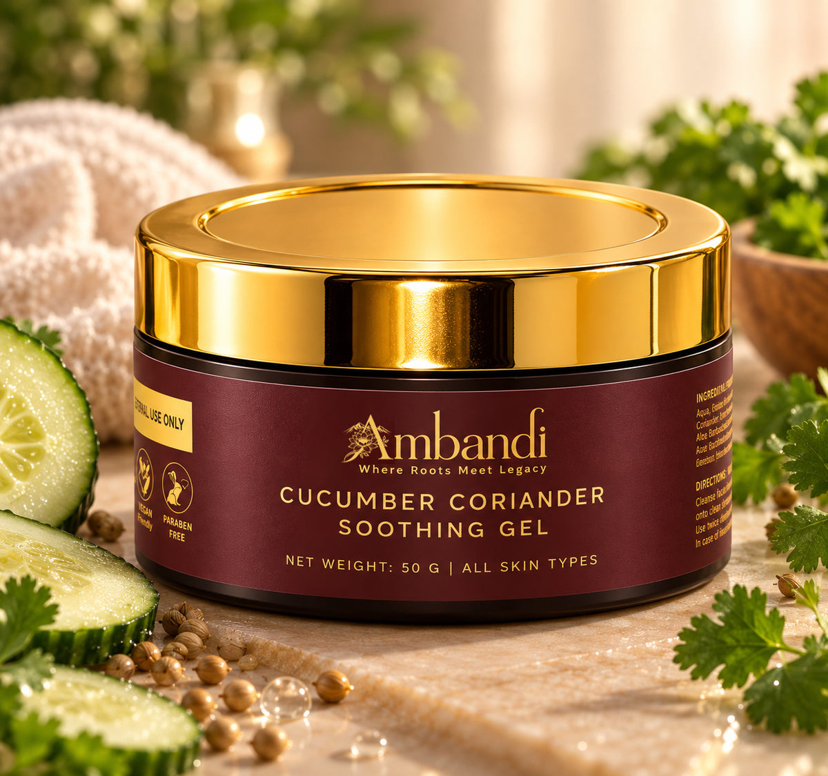 Cucumber Coriander Soothing Gel